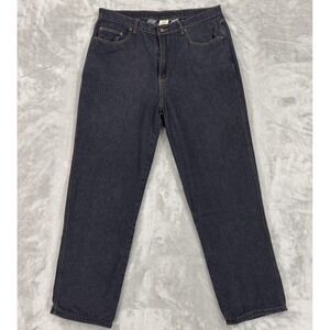 Victory Outfitters Jeans Mens 36x32 Charcoal Gray Flannel Lined Contrast Stitch